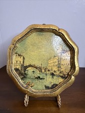 Vintage Italian Florentine-Style Wall Plaque ...