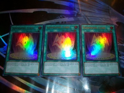 3x Summoning Curse 1st Edition Ultra Rare RA03-EN057 Yu-Gi-Oh!