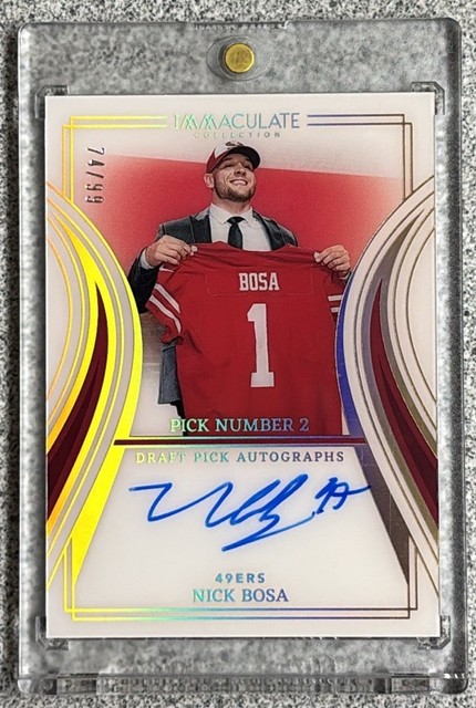 Nick Bosa 2023 Panini Immaculate Draft Pick Autographs Auto /99