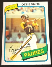 702)  1980 TOPPS #393 OZZIE SMITH 2ND YEAR VG EX HALL OF FAME  - FREE SHIP READ!