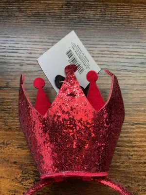 Brand new crown with tags Red Sequined Crown Headband New With Tags Off Brand Perfect  main image 3