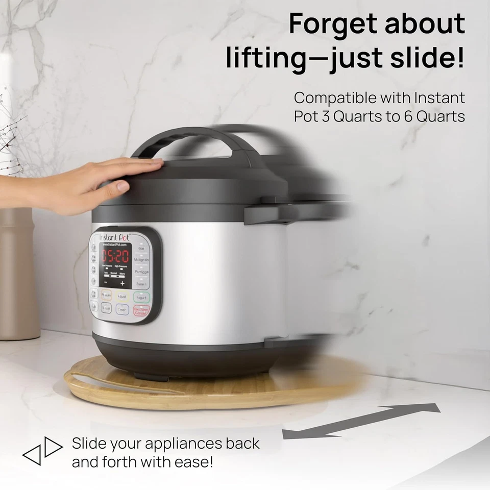 Elegant round Sliding Tray Pressure Cooker, Air Fryer & Heavy Kitchen Appliances - image 2 of 4