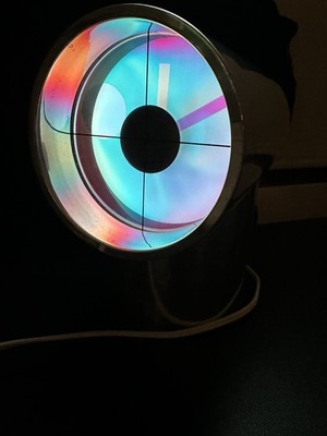 1970s Jordan Kirsch & Jim Hamilton '' Aurora '' Table Clock Made in USA