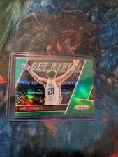 2017-18 Panini Prizm - Get Hyped! Joel Embiid #GH-JE Green Prizm
