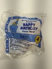 Vintage Ronald McDonald Presents Happy Birthday Meal Toy E.T. 4 1994 Sealed