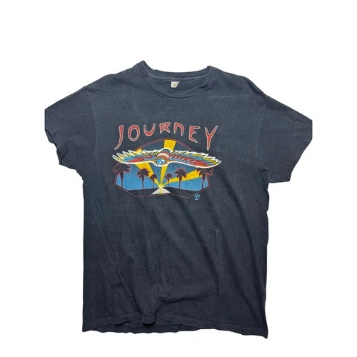 Journey Summer Jam LA Coliseum Concert Tee XL B 1980s vintage concert t-shirt, vintage, size XL, single stitch, B+ condition