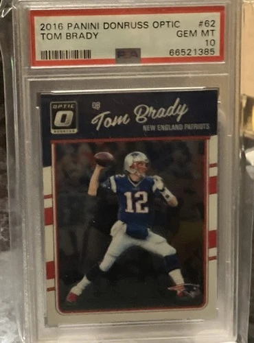 2016 Donruss Optic #62 Tom Brady New England Patriots PSA 10 GEM MINT