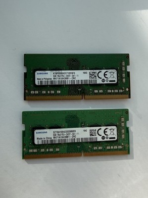 16GB (8GB x 2) Samsung DDR4 SO-DIMM PC4-2400T RAM M471A1K43BB1-CRC 855843-971