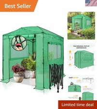 Spacious Instant Greenhouse 8x6 ft with UV-Resistant PE Cover & Ventilation