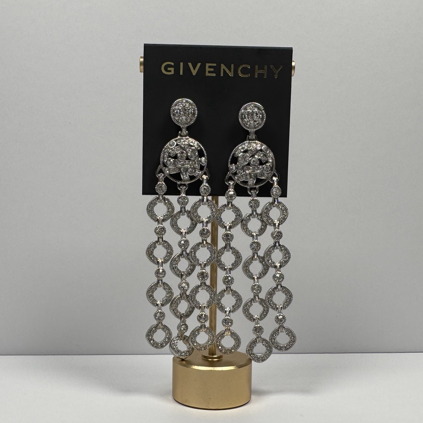 Givenchy Statement Earrings Post Back Long Dangle… - image 13