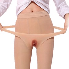 New Men Silicone Camel Toe Fake Vagina Panties Briefs Crossdresser Hiding Gaff