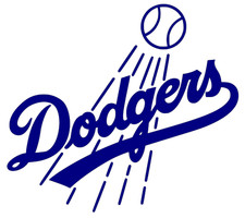 LA Dodgers Vinyl Decal Sticker - You choose color and size