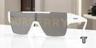 BURBERRY BE4291 3007 H White Grey Tamp Bur Silver Gold2 38 mm Men's Sunglasses