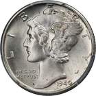 1940-D Mercury Dime PCGS MS66 FB Superb Eye Appeal Strong Strike