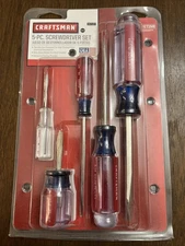 NOS Craftsman USA 5 Pc. Screwdriver Set Slotted Made In USA 47137