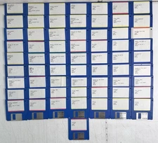 Amiga 500 Floppy Disk Games Lot Of 64 Untested Backups Star Wars RoboCop Used