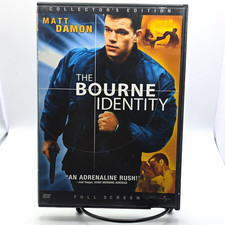Universal The Bourne Identity Collector's Edition DVD Full Screen PG-13 Damon