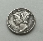 1944 Mercury Dime 90% Silver VF Details Free Shipping