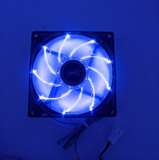 Ventola di raffreddamento Enermax 90mm x 25mm 3 pin blu LED 12V custodia PC con viti