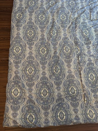 Ralph Lauren Colchester Mist Paisley QUEEN Comforter 3 Pc SET Blue Tan Rare - Picture 6 of 24