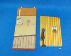 Marx 1950's tin two story Western town street front pair of divider walls