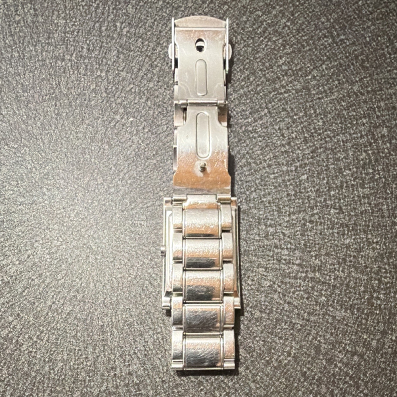 GUESS Rectangular Stainless Steel Wristwatch Silv… - image 2
