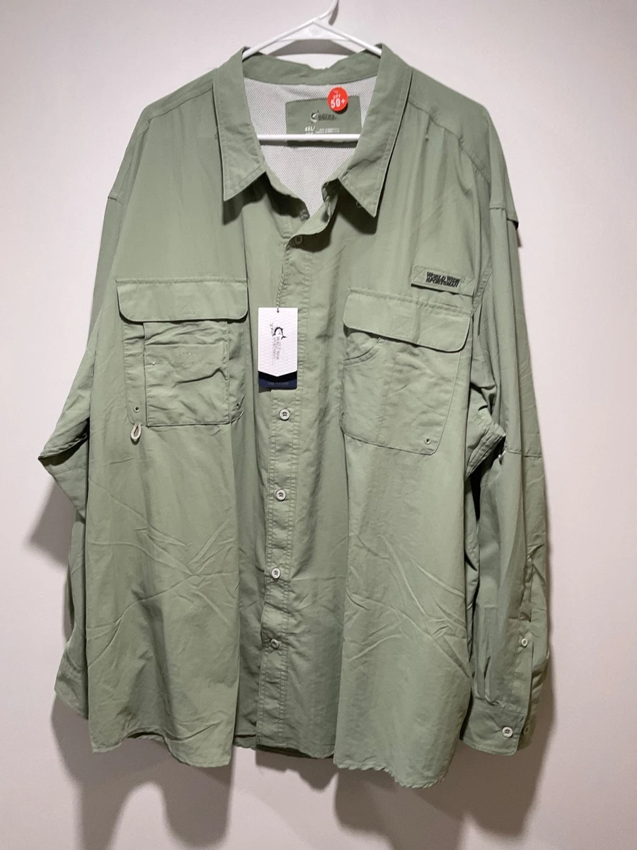 Chemise De Pêche World Wide Sportsman Homme 2XL Gris/noir Manches Courtes Neuve