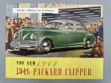 1946 PACKARD CLIPPER Auto Advertising Brochure Vintage Automobile Car