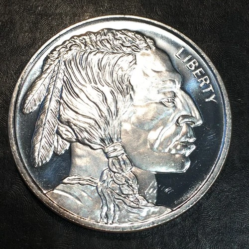 1oz Silver Bullion Buffalo and Indian Style WE COMBINE SHIPPING #R856