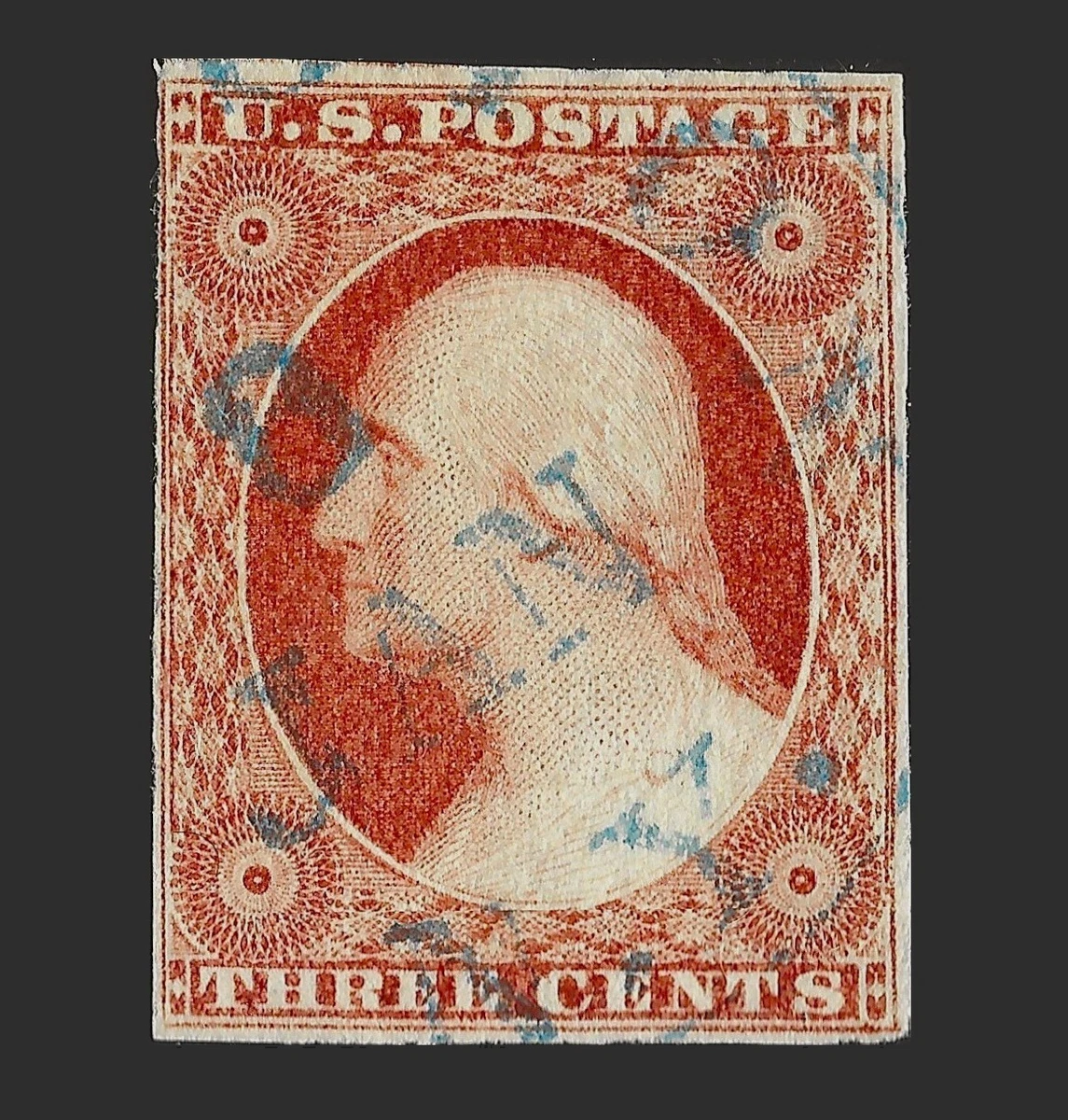 3 Cent Used US Stamps (19th Century) 1851-1860 Year of Issue for