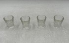 Libbey Clear Glass Tableware Weighted Base Barware Shot Glasses Lot Of 4 — photo 1
