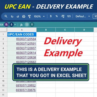 50 EAN / UPC Codes for Amazon Certified GS1 Numbers Lifetime