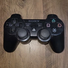 Genuine Sony Playstation 3 PS3 controller DualShock +Sixaxis Black OEM CECHZC2U