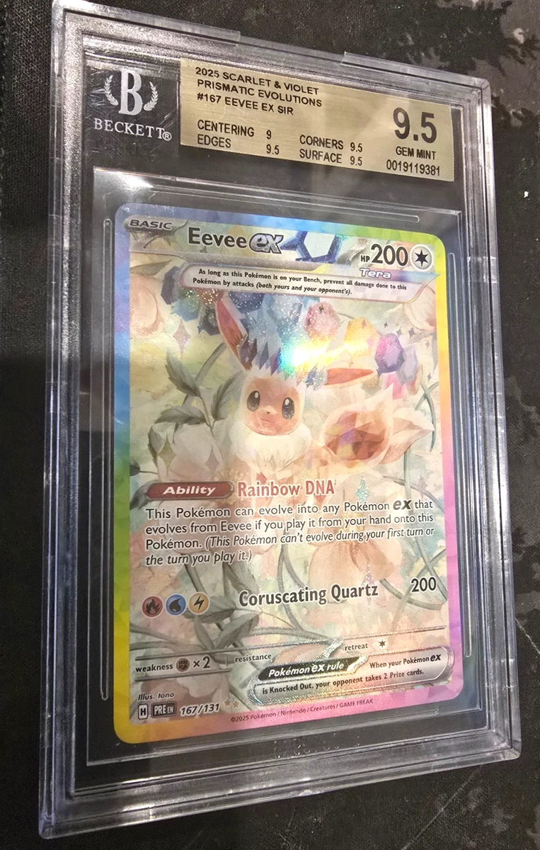 Eevee Pokémon TCG Grade 9.5 Individual Collectible Card Game Cards