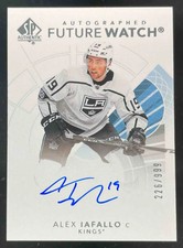 2017-18 SP Authentic #192 Alex Iafallo RC Future Watch Auto /999