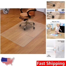 Clear Chair Mat 36x48 Hardwood Floor - Heavy Duty PVC Office Protection