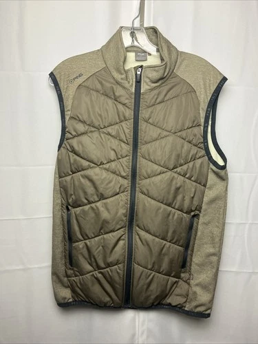 Ping Aaran Vest Men’s Medium Sensorwarm Quilted Puffer Brown Full Zip Insulated - product listing photo