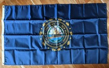 Annin New Hampshire State Flag 3' x 5' Made in USA New Old Stock in Box Grommets
