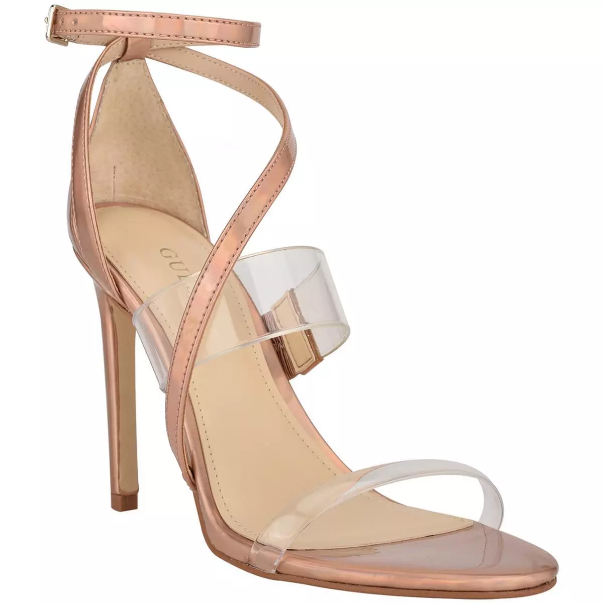 Guess rose gold sandals new arrivals