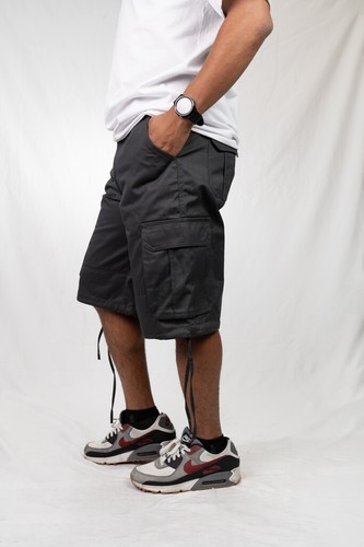 LIME TREE Men’s Baggy Streetwear Cargo Shorts-Casual Multi-Pocket Utility Shorts - Picture 18 of 28