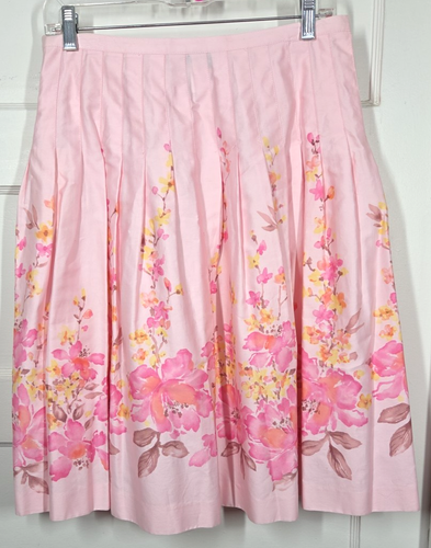 Gonna Bandolino Donna Tg 8 Pieghettata Floreale Rosa Stravagante Monaco Candy Zip 0581 P - Foto 5 di 13
