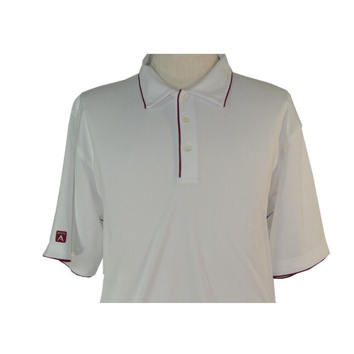 Antigua golf polo shirt men's XL extra large white short sleeve Dri-Fit Style - Picture 11 of 12