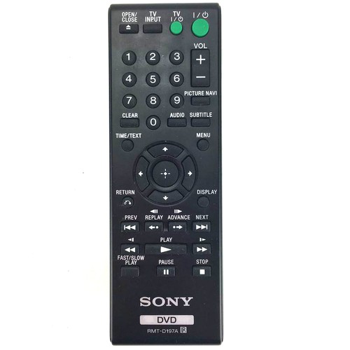 New Generic For Sony RMT-D197A DVD Remote Control DVPSR201P DVP-SR210 DVPSR210P - Picture 1 of 3