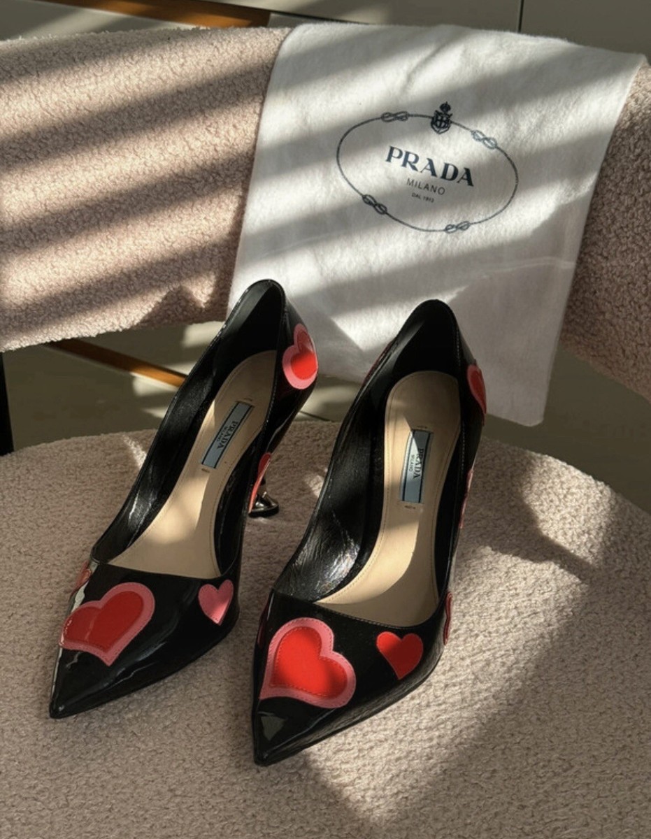 Stiletto Heel Prada Stiletto Patent Leather Pumps Prada Stilettos