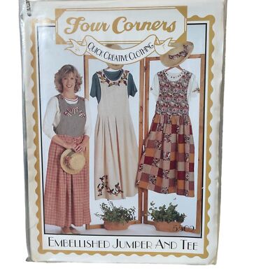 Four Corners Embellished Jumper & Tee Sewing Pattern Sizes XS-XL