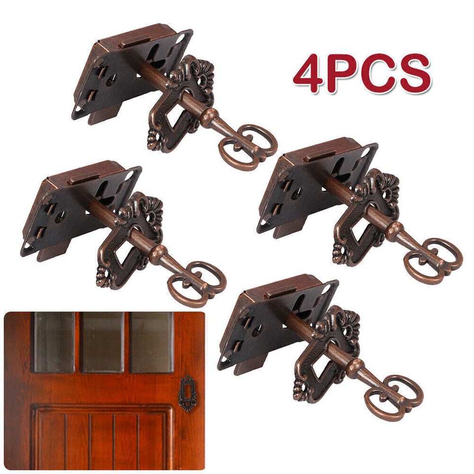 4Pcs Door Lock Set Key Curio Grandfather Clock China Jewlery