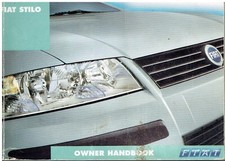 FIAT STILO 1.2 1.6 1.8 2.4 PETROL 1.9 DIESEL ORIGINAL 2001 OWNERS HANDBOOK