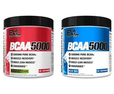 EVL BCAA 5000: Premium Amino Acid Powder for Post & Pre Workout Recovery, 30 srv