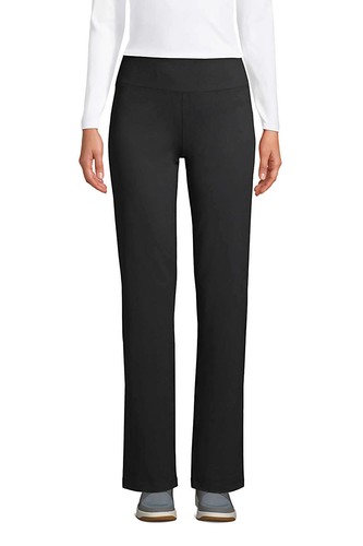 Lands' End Women Active Yoga Pant Black 