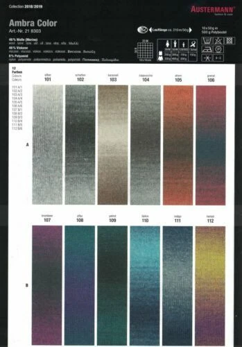 Handarbeits-Farbverlaufswolles von Merino